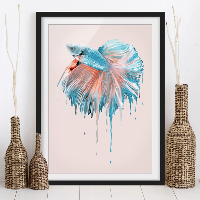 

Póster enmarcado - Melting Pesce Dimensión LxA: 70cm x 50cm, Marco: Negro