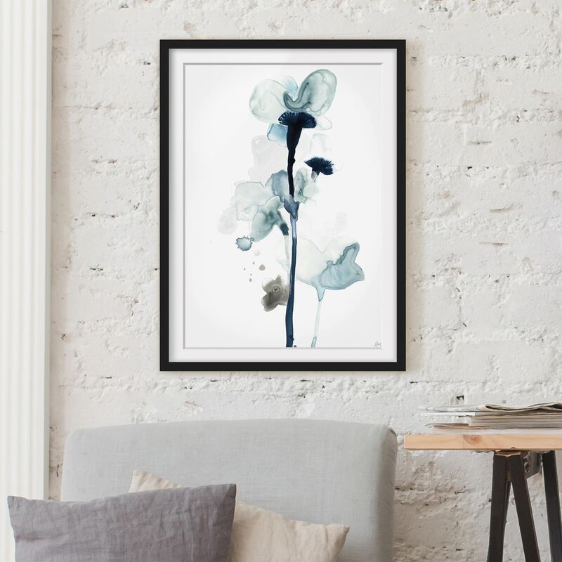 

Póster enmarcado - Midnight Bloom I Dimensión LxA: 55cm x 40cm, Marco: Negro