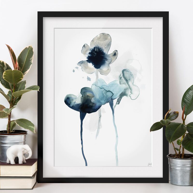 

Póster enmarcado - Midnight Bloom Ii Dimensión LxA: 70cm x 50cm, Marco: Negro