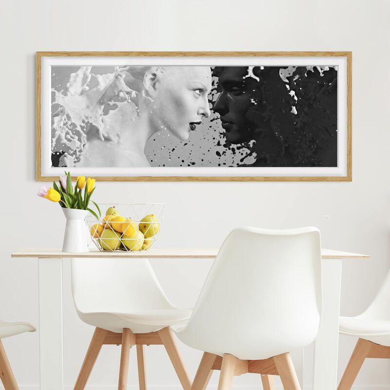 

Póster enmarcado - Milk & Coffee Ii Dimensión LxA: 20cm x 50cm, Marco: Roble
