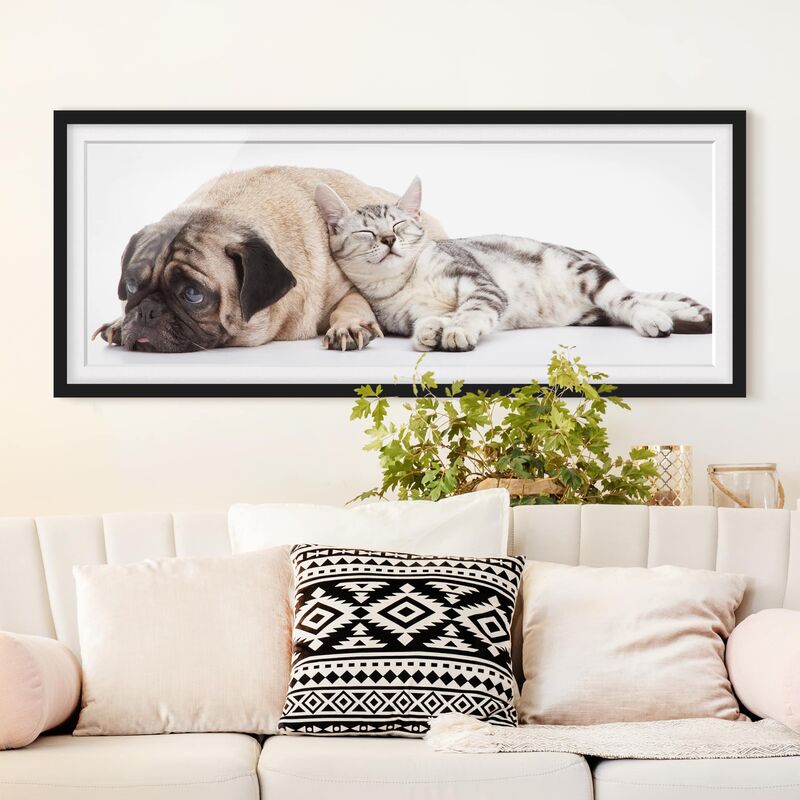 

Póster enmarcado - Migliori Amici Dimensión LxA: 20cm x 50cm, Marco: Negro