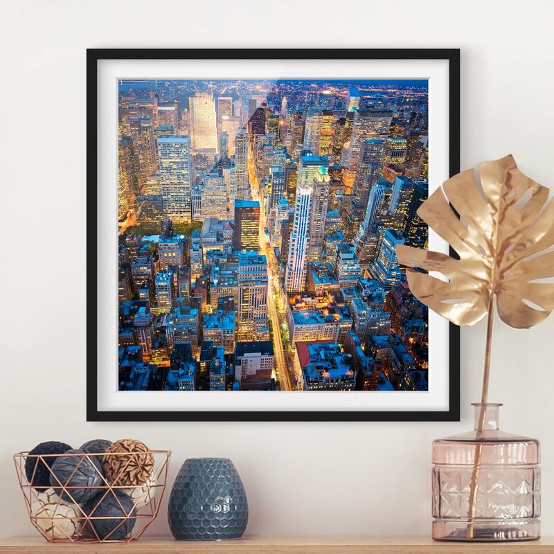 

Póster enmarcado - Midtown Manhattan Dimensión LxA: 50cm x 50cm, Marco: Negro