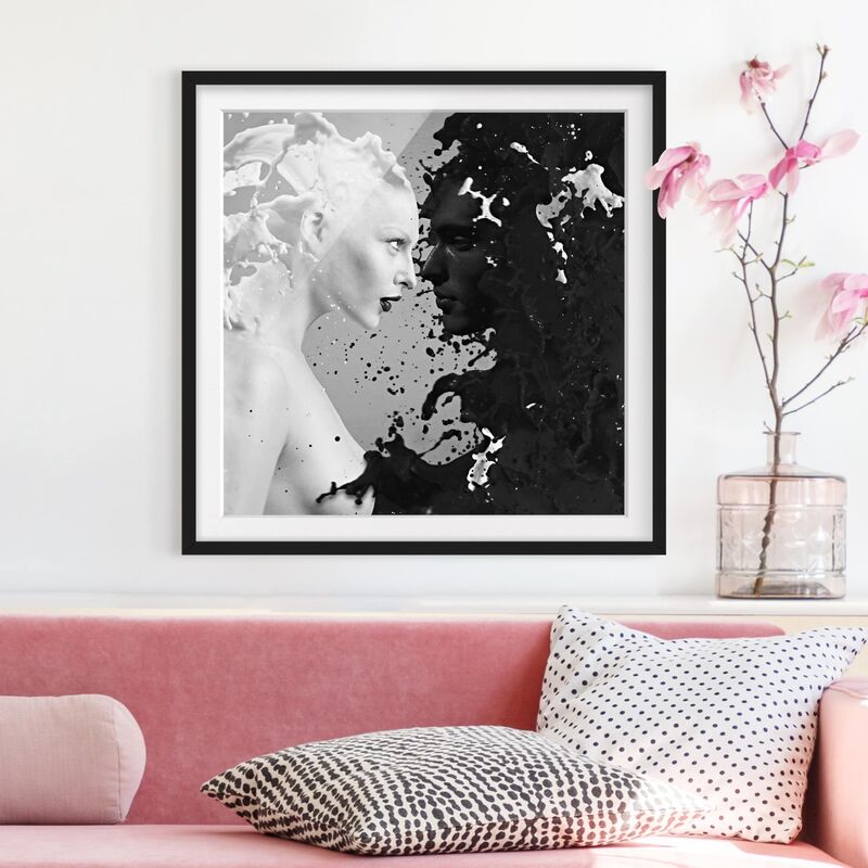 

Póster enmarcado - Milk & Coffee II Dimensión LxA: 70cm x 70cm, Marco: Negro