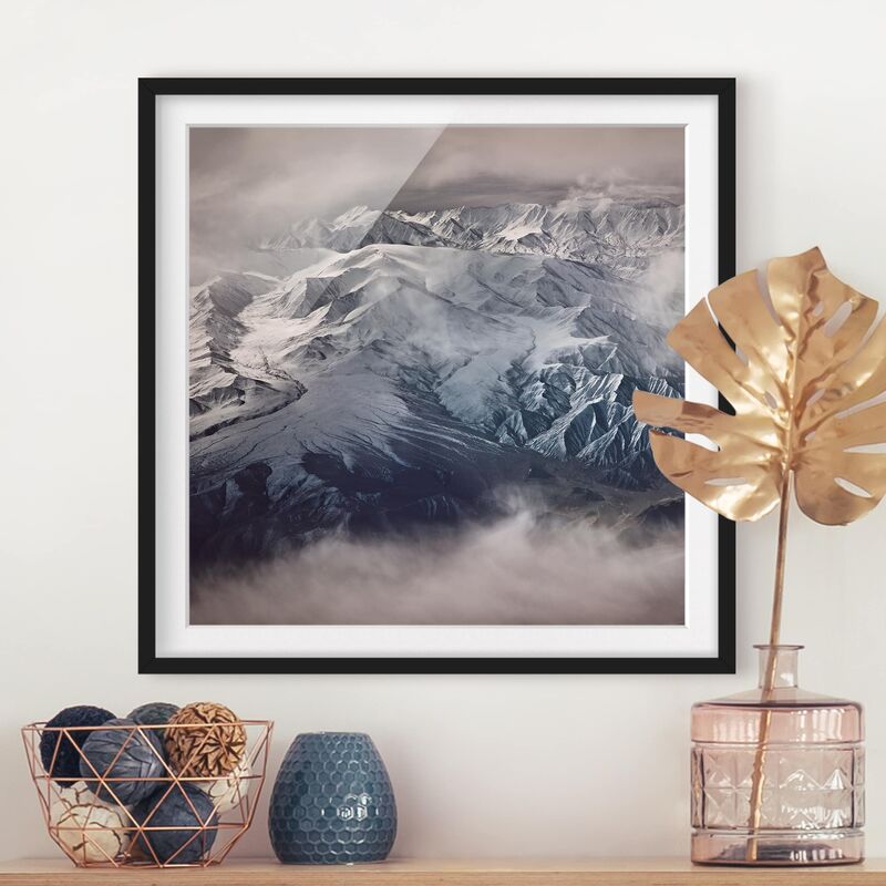 

Póster enmarcado - Montagne del Tibet Dimensión LxA: 30cm x 30cm, Marco: Negro