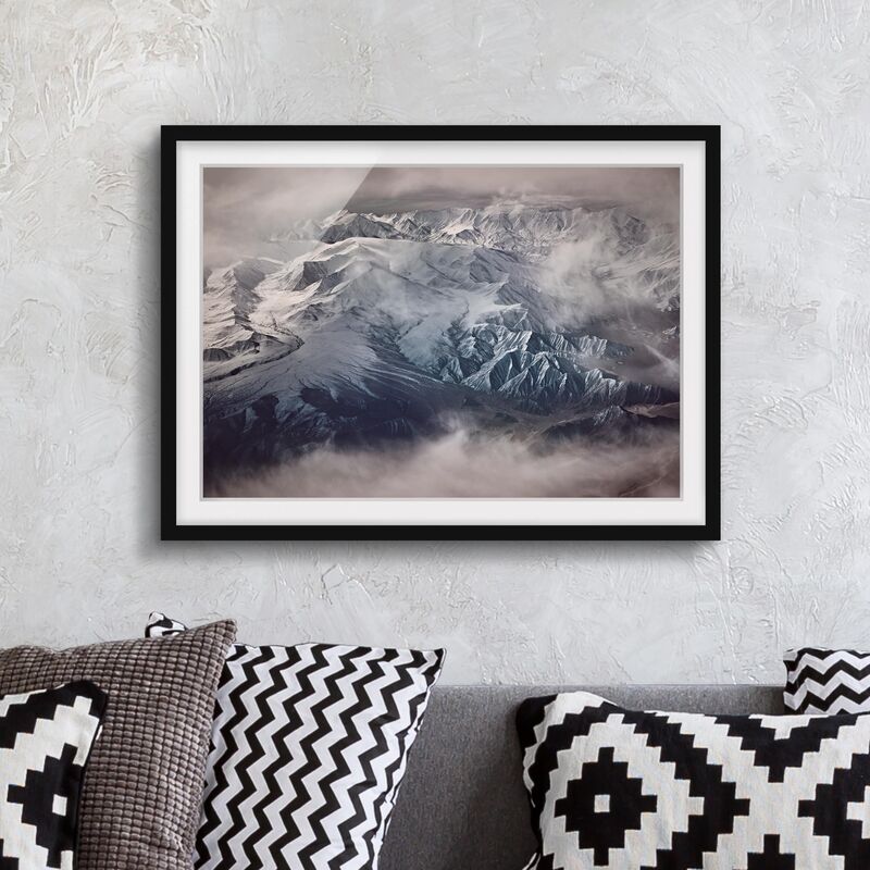 

Póster enmarcado - Montagne del Tibet Dimensión LxA: 70cm x 100cm, Marco: Negro