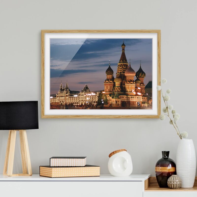 

Póster enmarcado - Moskwa Dimensión LxA: 50cm x 70cm, Marco: Roble