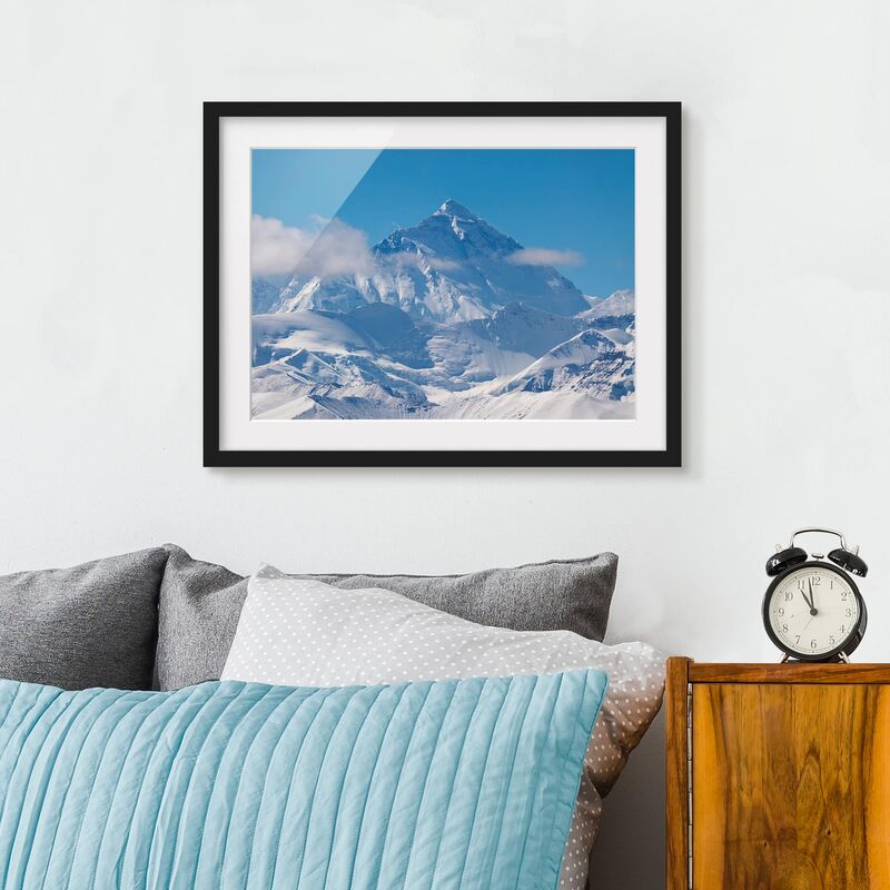 

Póster enmarcado - Mount Everest Dimensión LxA: 50cm x 70cm, Marco: Negro