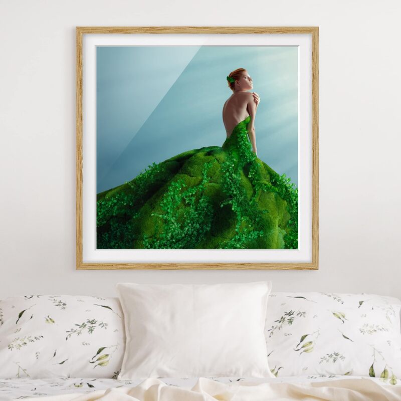 

Póster enmarcado - Mother Nature Dimensión LxA: 30cm x 30cm, Marco: Roble