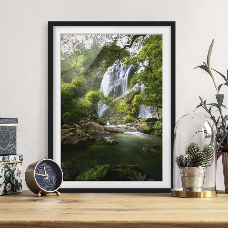 

Póster enmarcado - Mountain Stream Dimensión LxA: 24cm x 18cm, Marco: Negro