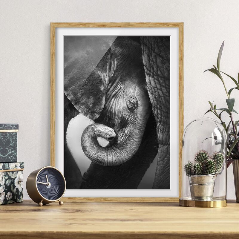 

Póster enmarcado - Mother'S Love Dimensión LxA: 40cm x 30cm, Marco: Roble