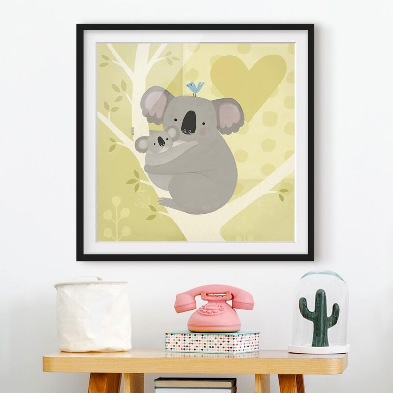 

Póster enmarcado - Mum And I - Koalas Dimensión LxA: 20cm x 20cm, Marco: Negro