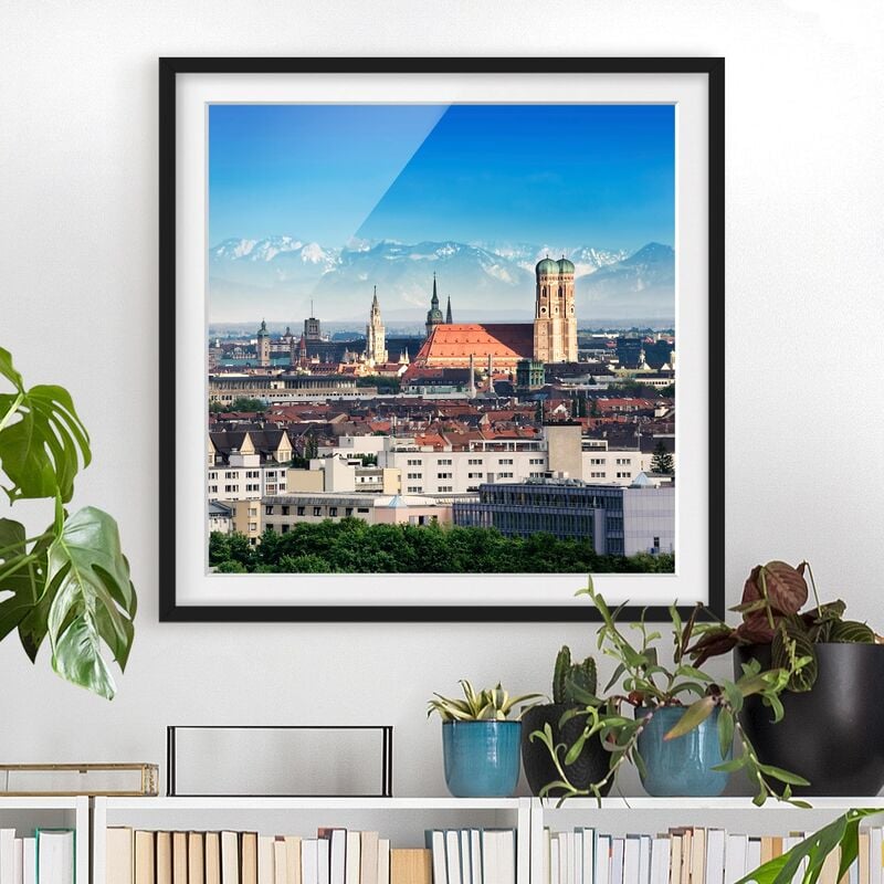 

Póster enmarcado - Munich Dimensión LxA: 30cm x 30cm, Marco: Negro