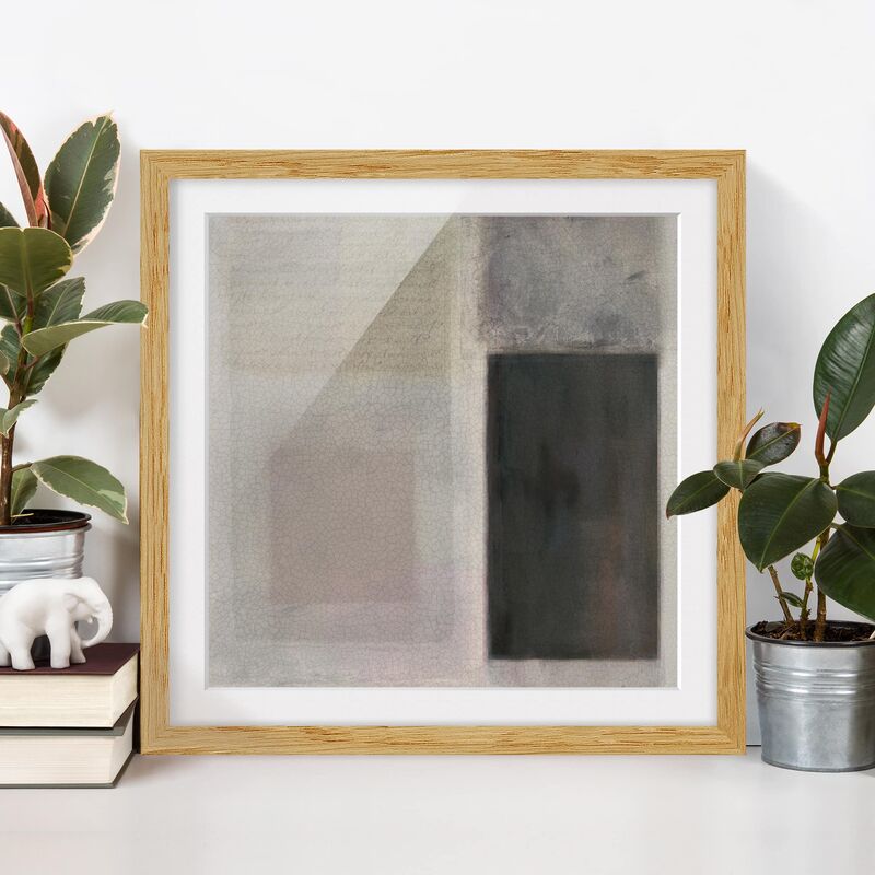 

Póster enmarcado - Muted Shades I Dimensión LxA: 70cm x 70cm, Marco: Roble