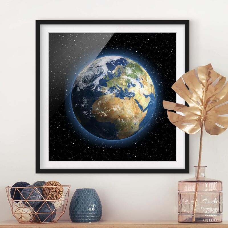 

Póster enmarcado - My Earth Dimensión LxA: 20cm x 20cm, Marco: Negro