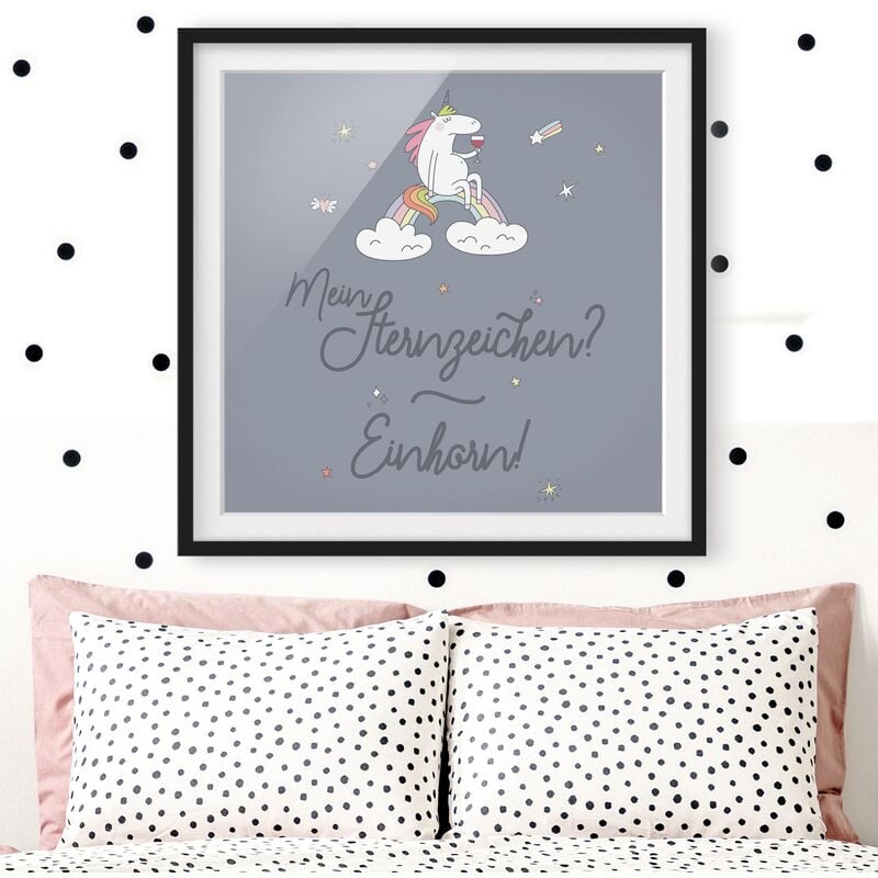 

Póster enmarcado - My Horoscope - Unicorn Dimensión LxA: 50cm x 50cm, Marco: Negro