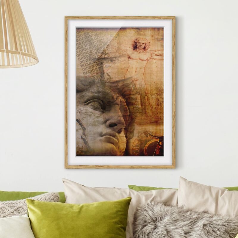

Póster enmarcado - Mysteries Of Italy Dimensión LxA: 40cm x 30cm, Marco: Roble