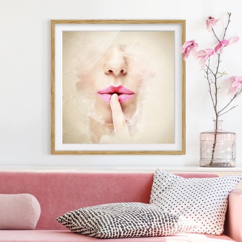

Póster enmarcado - My Secret Dimensión LxA: 70cm x 70cm, Marco: Roble