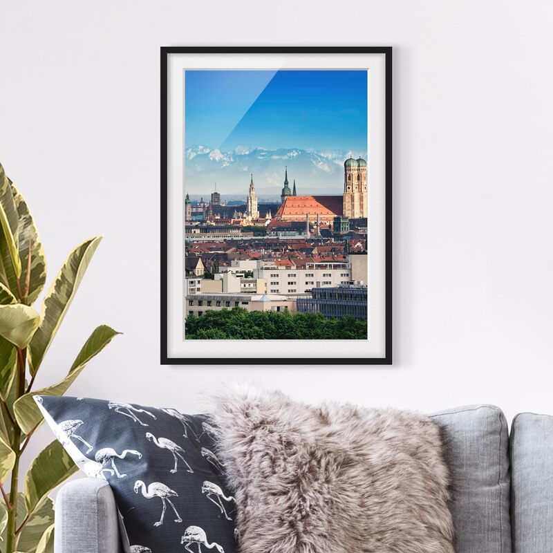 

Póster enmarcado - Munich Dimensión LxA: 70cm x 50cm, Marco: Negro