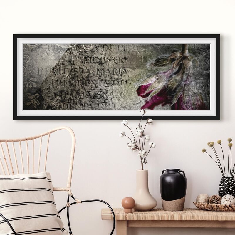 

Póster enmarcado - Mystic Flower Dimensión LxA: 50cm x 130cm, Marco: Negro