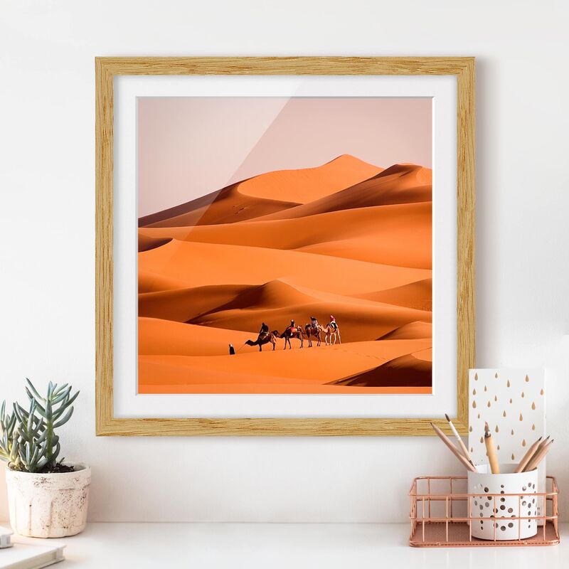 

Póster enmarcado - Namib Desert Dimensión LxA: 70cm x 70cm, Marco: Roble