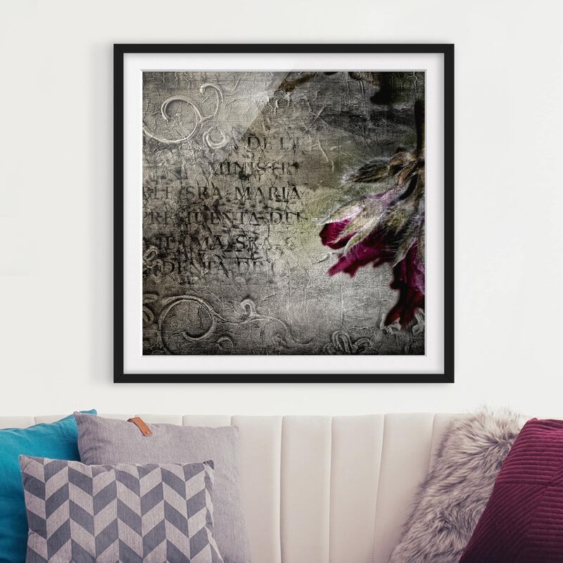 

Póster enmarcado - Mystic Flower Dimensión LxA: 30cm x 30cm, Marco: Negro