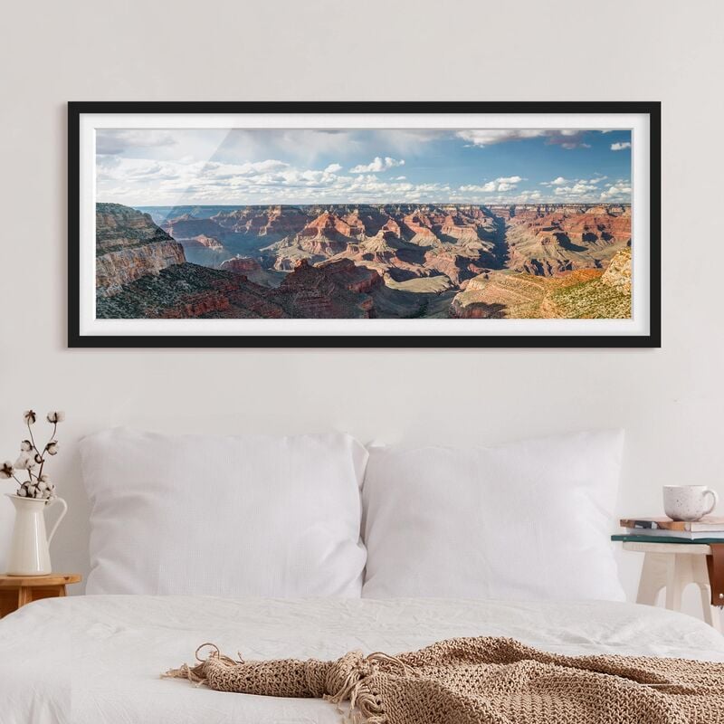 

Póster enmarcado - Natura Del Canyon Dimensión LxA: 40cm x 100cm, Marco: Negro