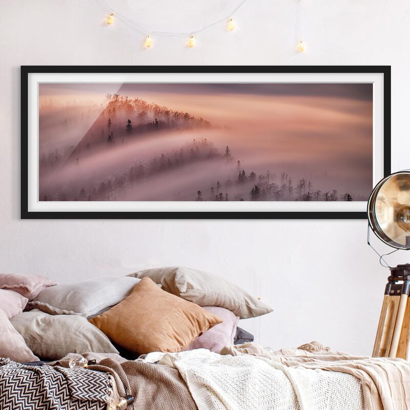 

Póster enmarcado - Nebbia Flood Dimensión LxA: 50cm x 130cm, Marco: Negro