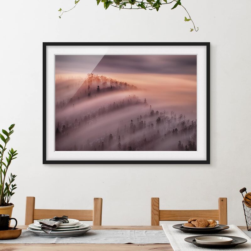 

Póster enmarcado - Nebbia Flood Dimensión LxA: 18cm x 24cm, Marco: Negro