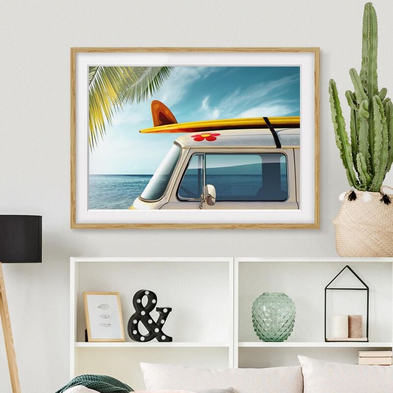 

Póster enmarcado - No.315 Holidays Dimensión LxA: 40cm x 55cm, Marco: Roble