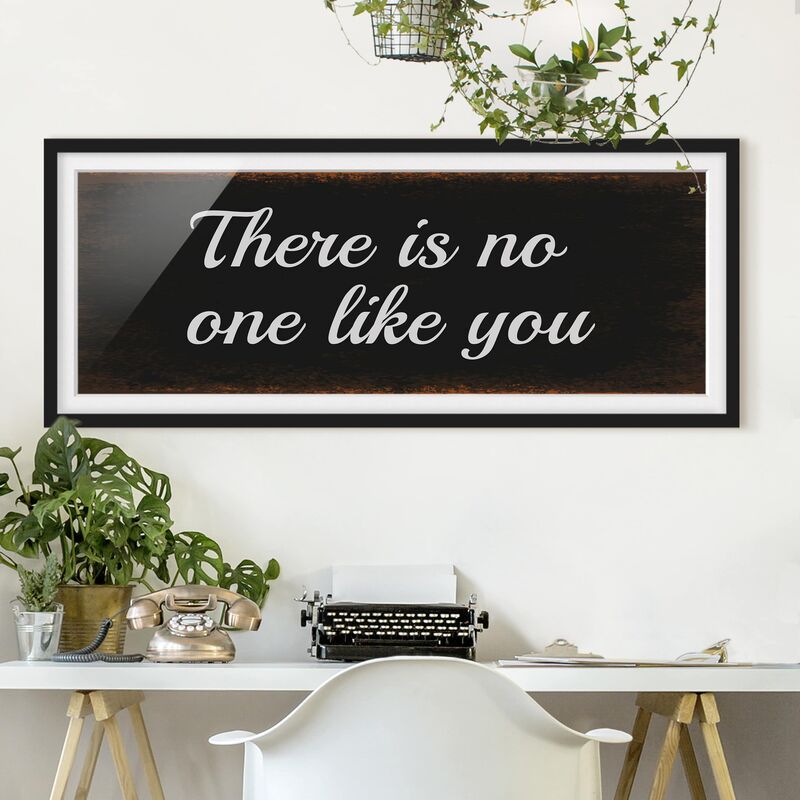 

Póster enmarcado - No.Ka15 Nessuno Come Te Dimensión LxA: 30cm x 75cm, Marco: Negro