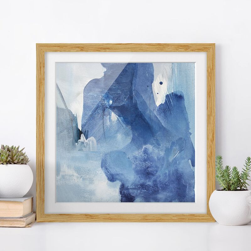 

Póster enmarcado - North Coast II Dimensión LxA: 70cm x 70cm, Marco: Roble