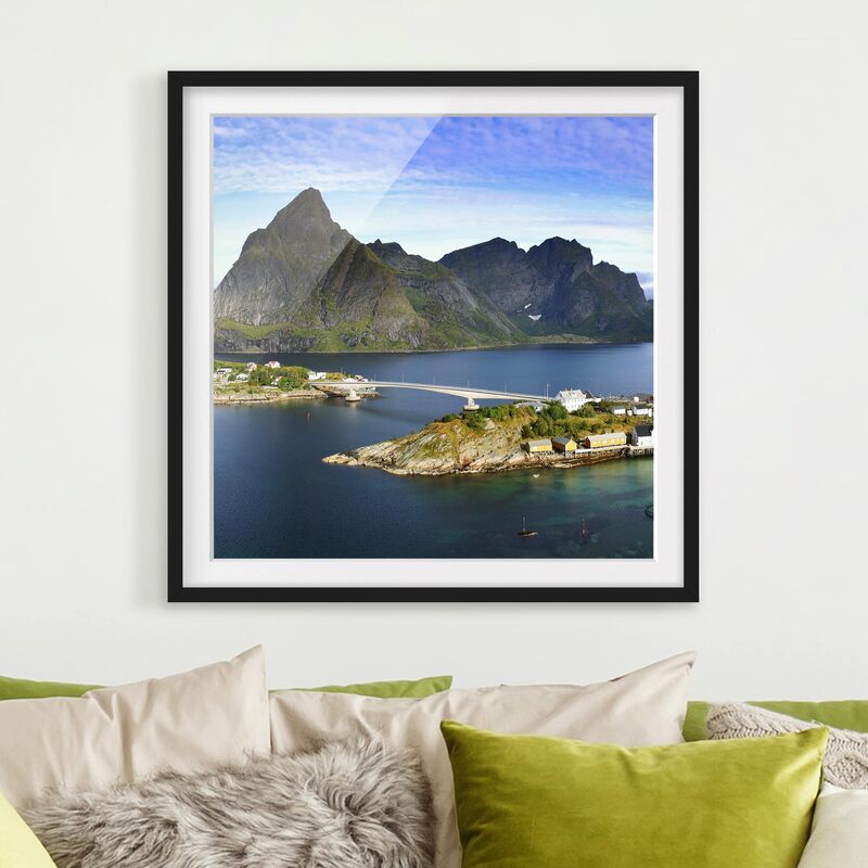 

Póster enmarcado - Nordic Paradise Dimensión LxA: 20cm x 20cm, Marco: Negro