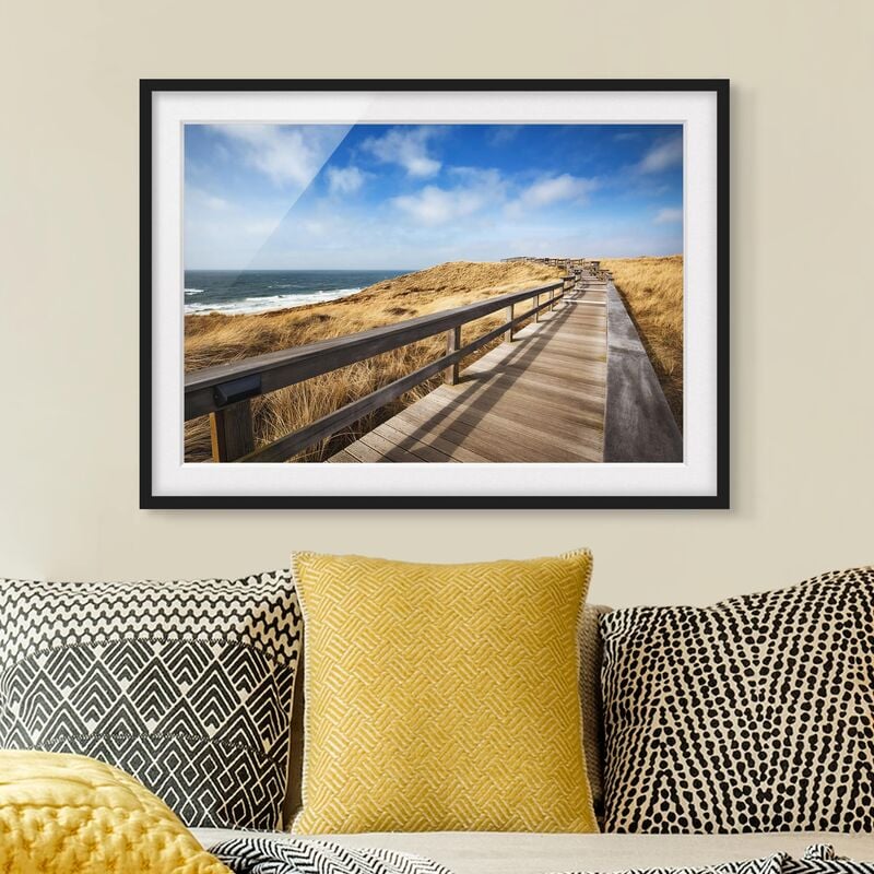 

Póster enmarcado - North Sea Walk Dimensión LxA: 18cm x 24cm, Marco: Negro