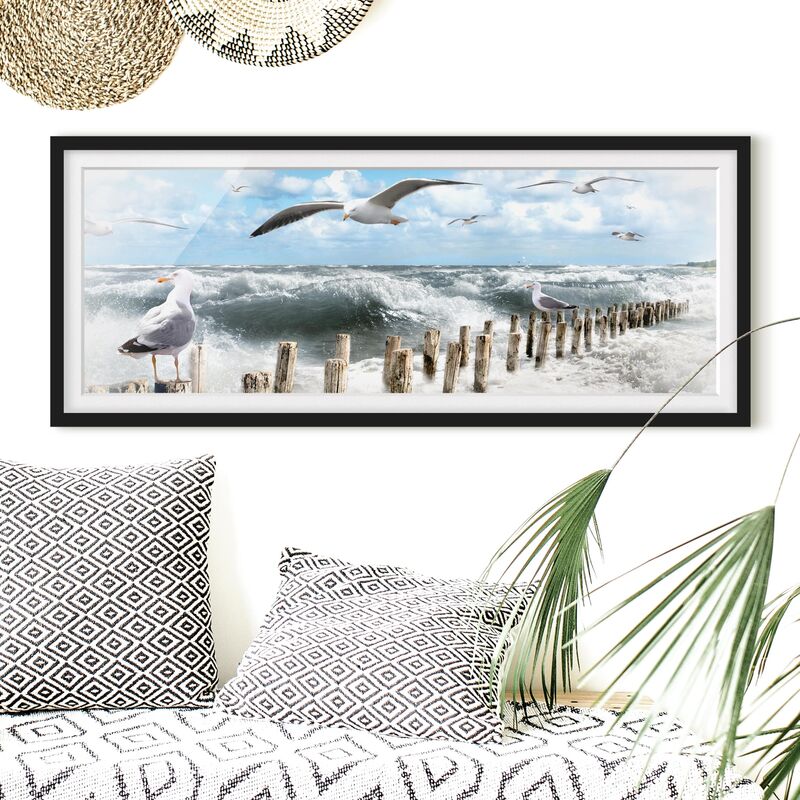 

Póster enmarcado - No.Yk3 Sylt Assoluta Dimensión LxA: 50cm x 130cm, Marco: Negro