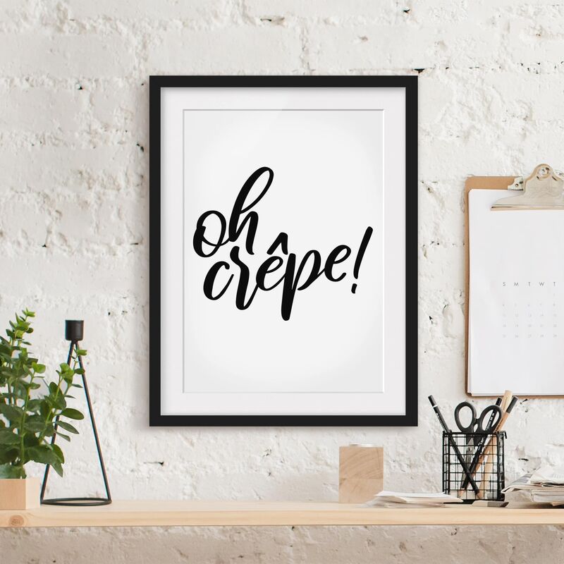 

Póster enmarcado - Oh Crêpe! Dimensión LxA: 24cm x 18cm, Marco: Negro