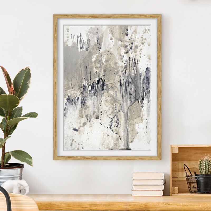 

Póster enmarcado - Omaggio A Taupe Ii Dimensión LxA: 24cm x 18cm, Marco: Roble