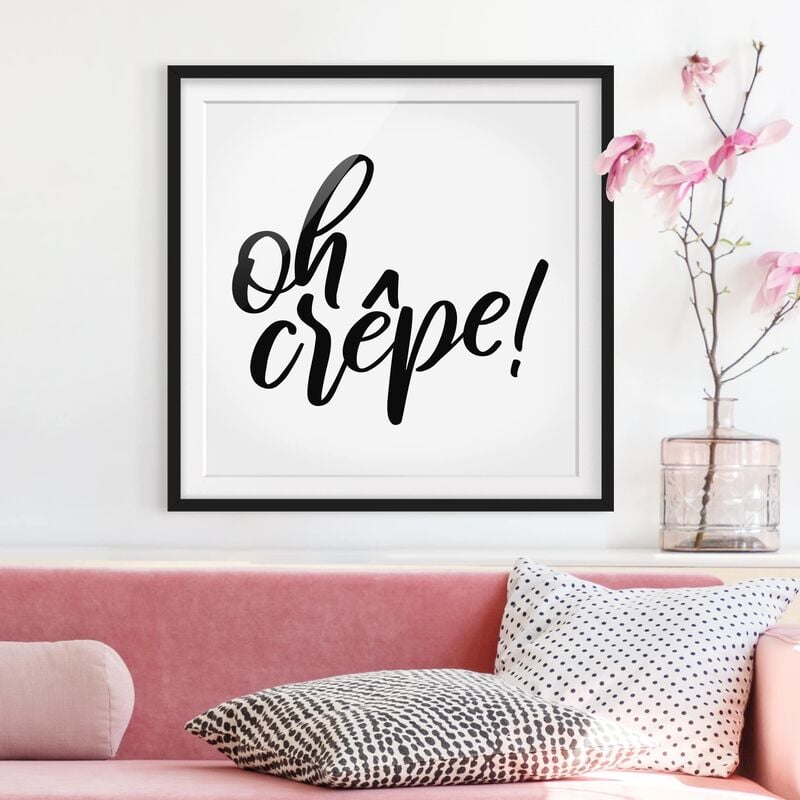 

Póster enmarcado - Oh Crêpe! Dimensión LxA: 70cm x 70cm, Marco: Negro