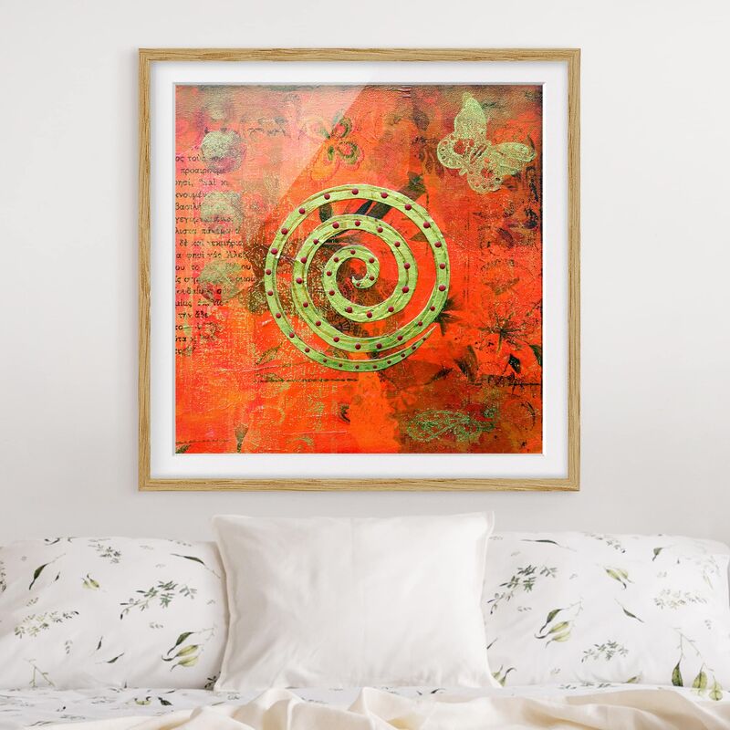 

Póster enmarcado - Oh How Wonderful! Dimensión LxA: 70cm x 70cm, Marco: Roble