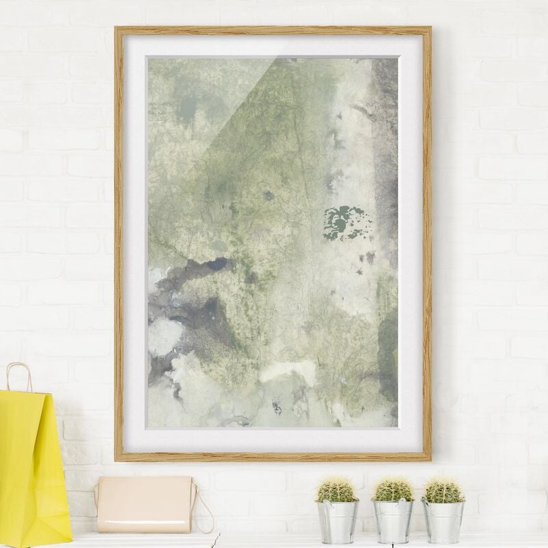 

Póster enmarcado - Pace, Amore, Gioia Dimensión LxA: 100cm x 70cm, Marco: Roble