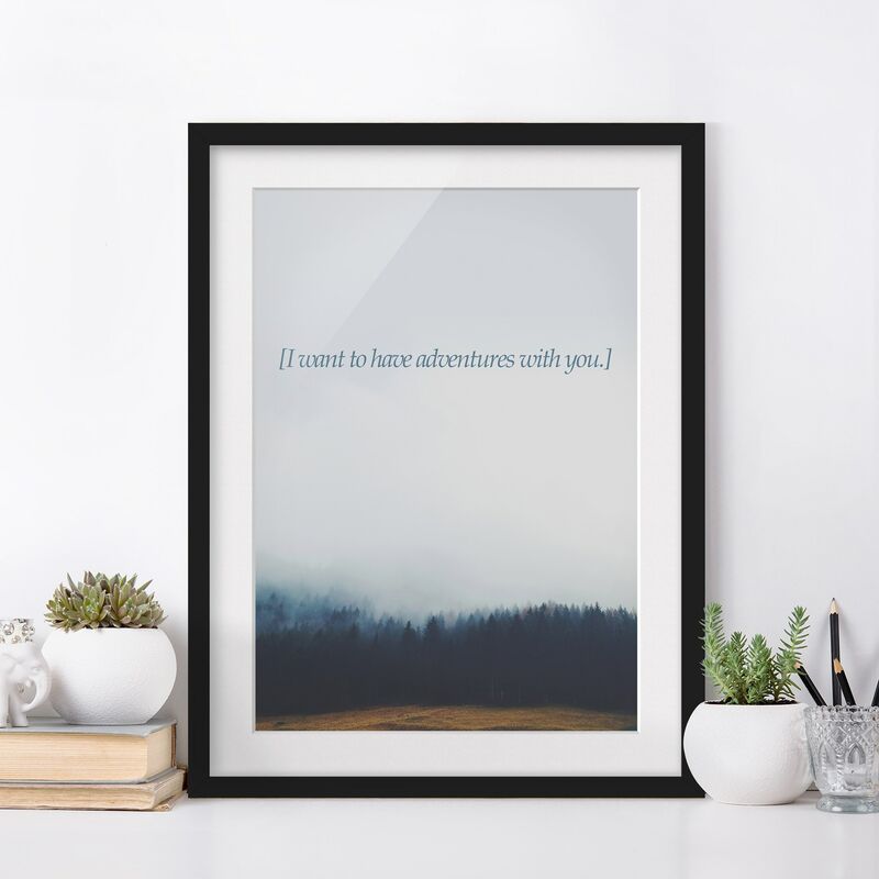 

Póster enmarcado - Paesaggi lirici - Avventura Dimensión LxA: 70cm x 50cm, Marco: Negro