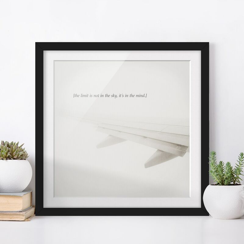 

Póster enmarcado - Paesaggi lirici - Cielo Dimensión LxA: 50cm x 50cm, Marco: Negro