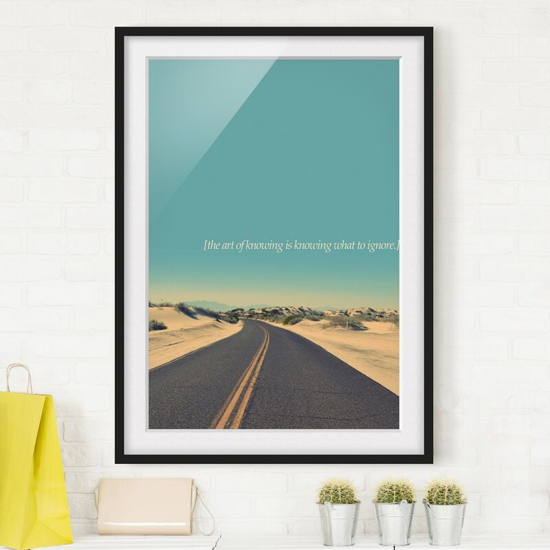 

Póster enmarcado - Paesaggi lirici - Sapere Dimensión LxA: 100cm x 70cm, Marco: Negro