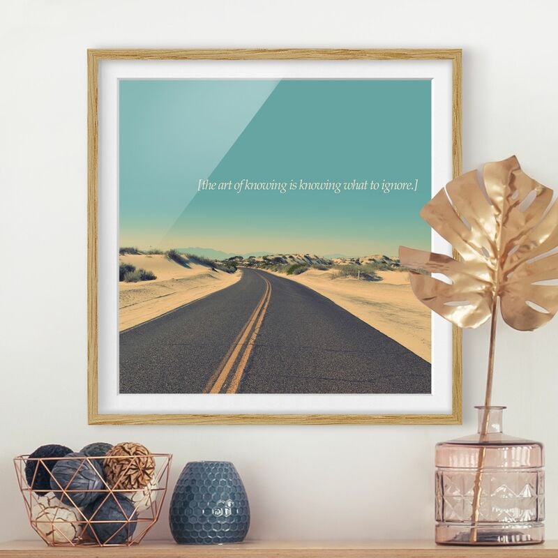 

Póster enmarcado - Paesaggi lirici - Sapere Dimensión LxA: 50cm x 50cm, Marco: Roble
