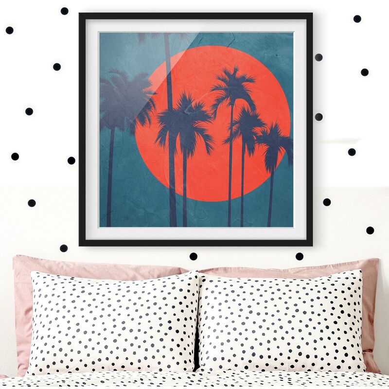 

Póster enmarcado - Palma sulla Costa Azzurra Dimensión LxA: 70cm x 70cm, Marco: Negro