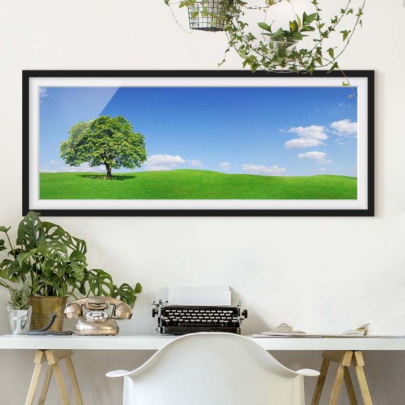 

Póster enmarcado - Panoramico Dimensión LxA: 20cm x 50cm, Marco: Negro