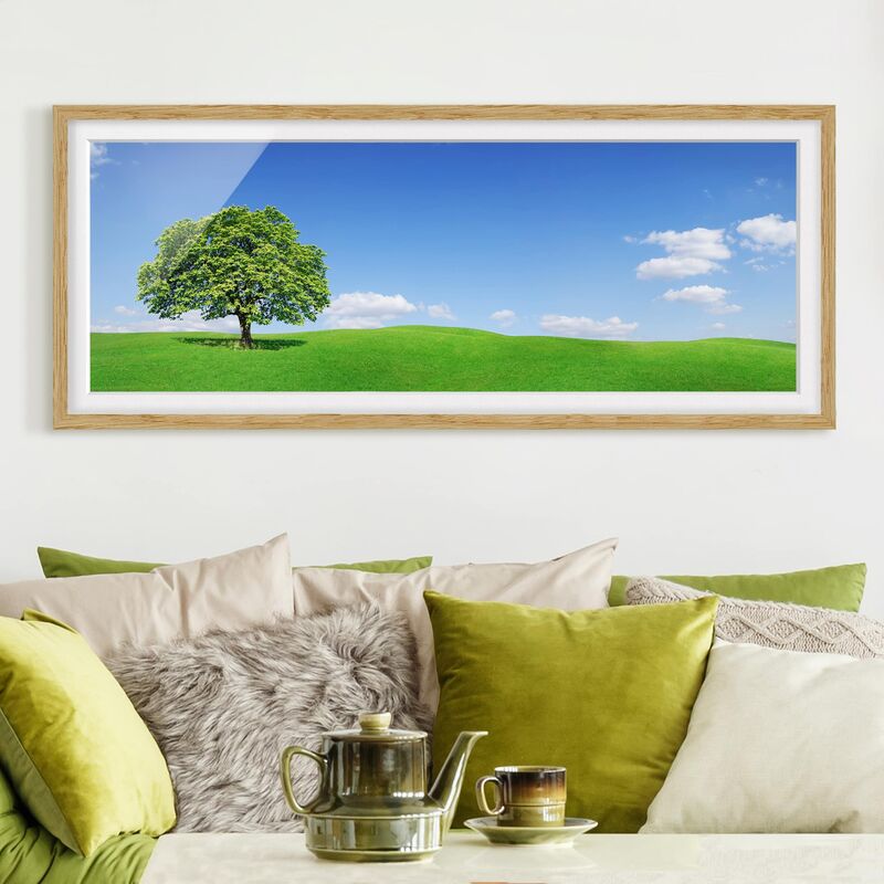 

Póster enmarcado - Panoramico Dimensión LxA: 40cm x 100cm, Marco: Roble