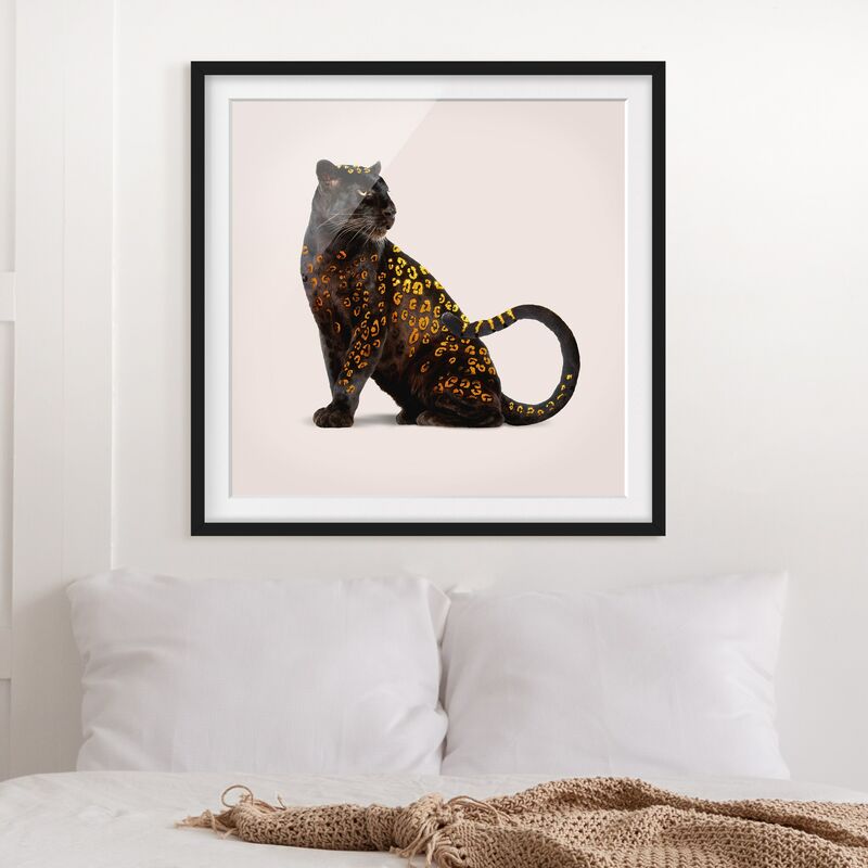 

Póster enmarcado - Panthers d'oro Dimensión LxA: 70cm x 70cm, Marco: Negro