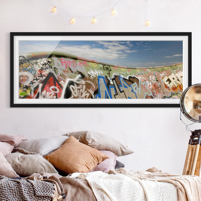 

Póster enmarcado - Paradiso Per I Pattinatori Dimensión LxA: 50cm x 130cm, Marco: Negro