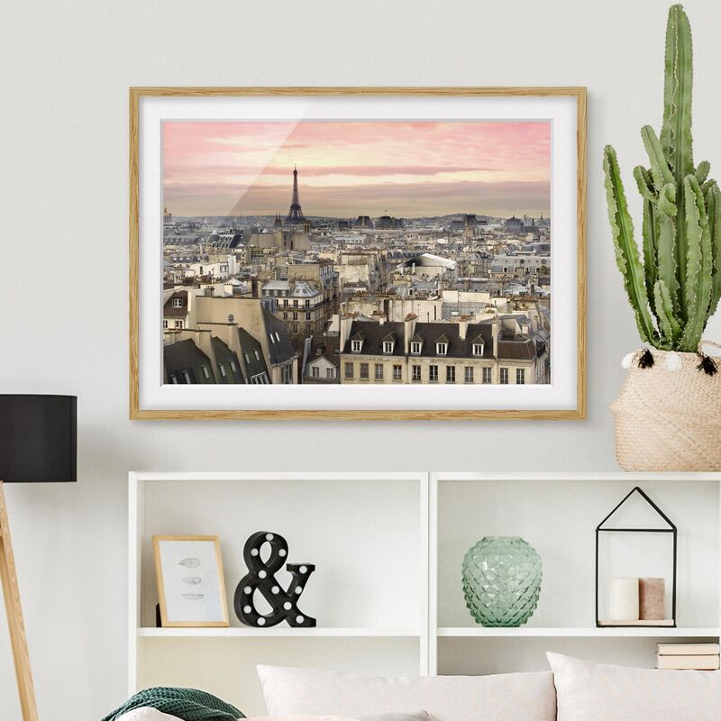 

Póster enmarcado - Paris Close-Up Dimensión LxA: 30cm x 40cm, Marco: Roble