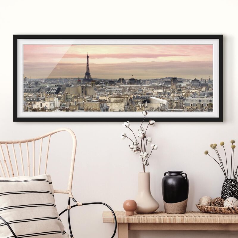 

Póster enmarcado - Paris Vicino Dimensión LxA: 50cm x 130cm, Marco: Negro